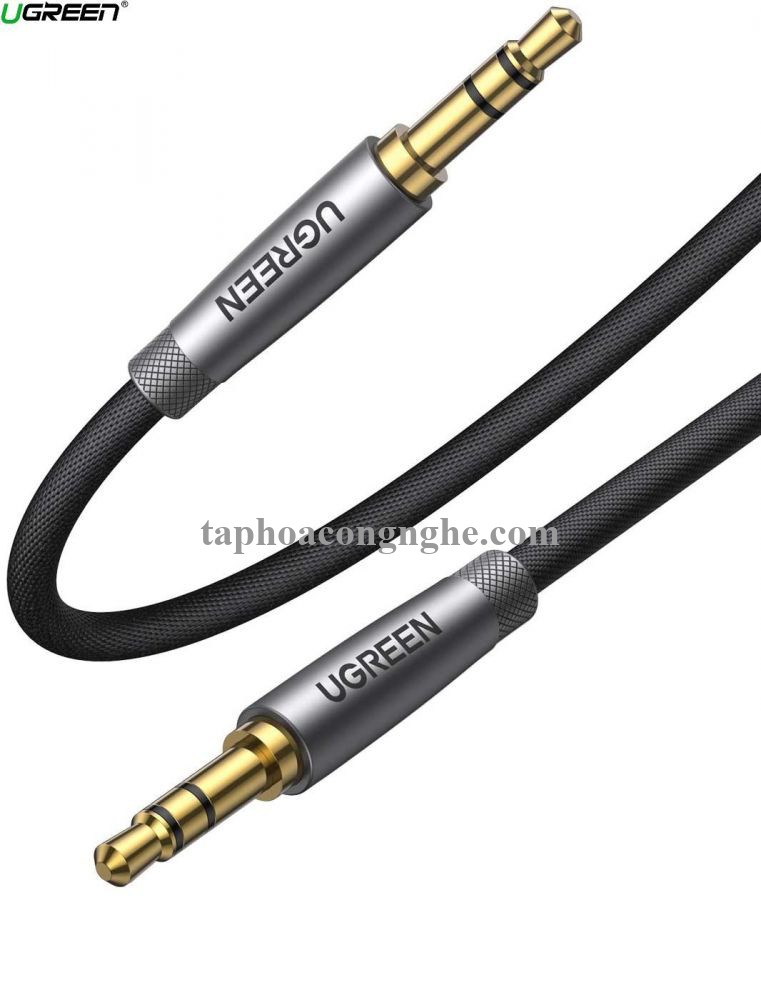 Ugreen 10116 3M 2 đầu 3.5mm dương màu Đen Cáp âm thanh cao cấp AV150 30010116